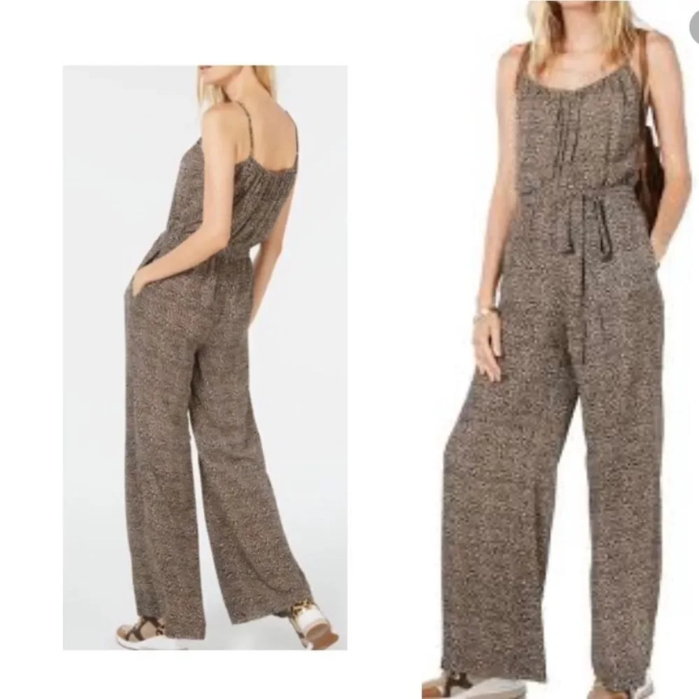Michael Kors Sleeveless Cheetah Printed Jumpsuit S